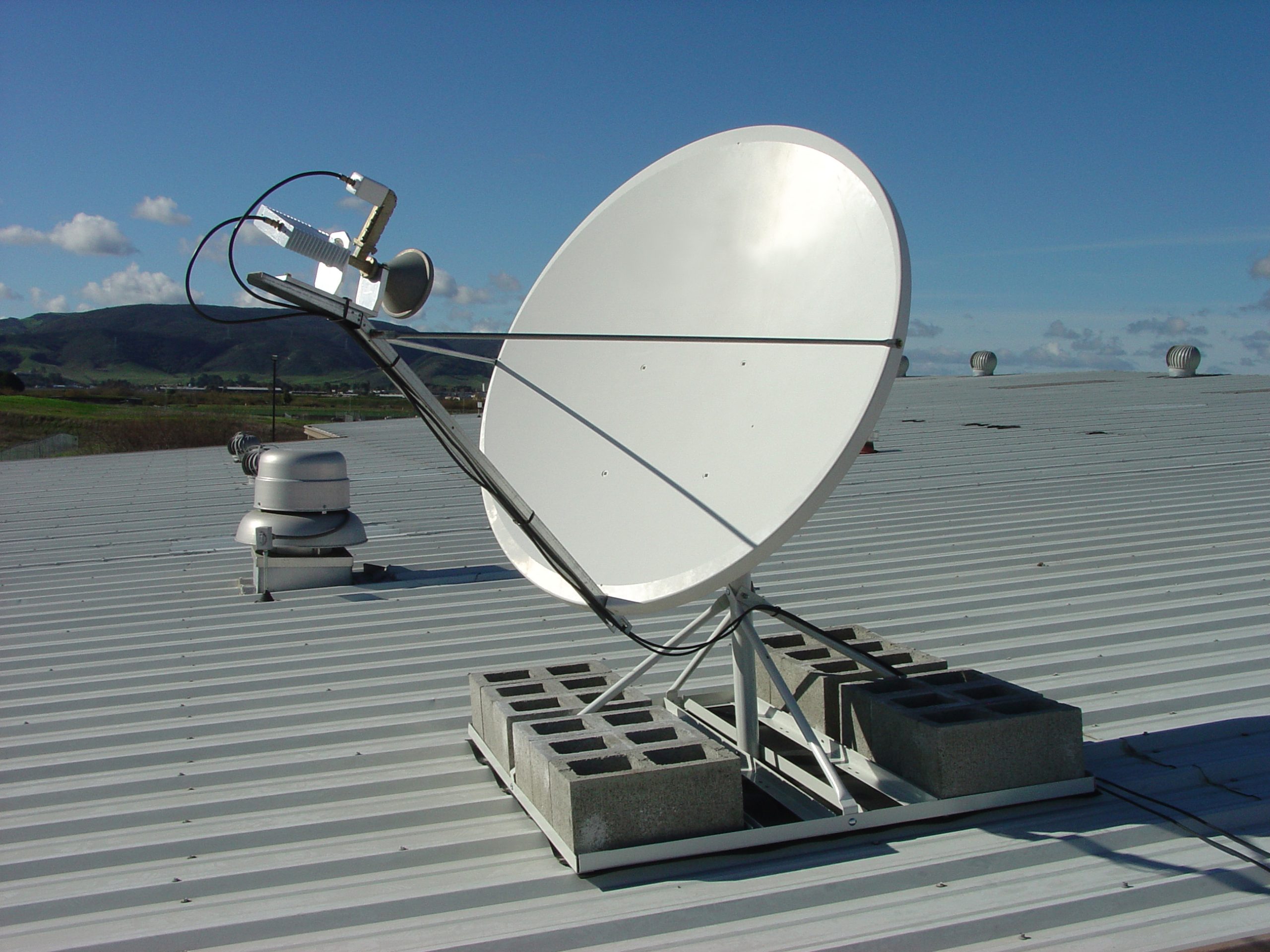 Mounted Satellite Dish